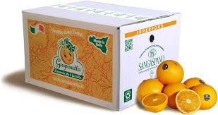 A box of oranges image